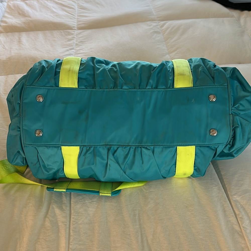 Ivivva by Lululemon Teal and Neon Yellow Travel/Tote  Bag - Picture 13 of 14